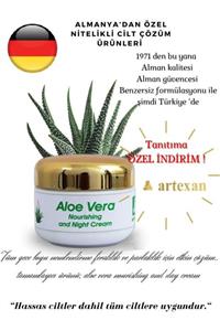 artexan Aloe Vera Besleyici Gece Kremi /aloe Vera Nourıshıng & Nıght Cream50ml/1,7oz Alman Menşeli