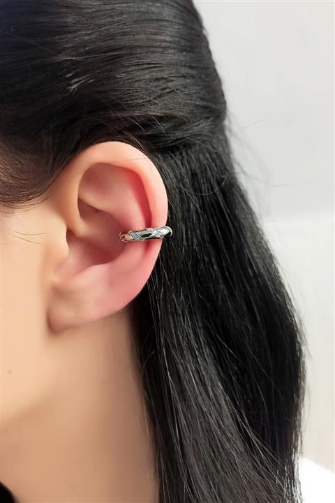 Çlk Accessories Tekli Taşlı Halka Ear Cuff Kıkırdak Küpe Trküpe3771 B32003