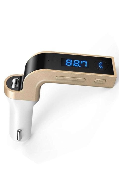 NOYİSKA Fiat Linea Fire Uyumlu Fm Transmitter Oto Çakmaklık Şarj Usb Girişli Araç Bluetooth Mp3 Çalar