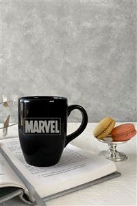 Vivas Marvel Siyah Kupa Bardak Kahve Kupası Kupa Bardak Kahve Fincanı