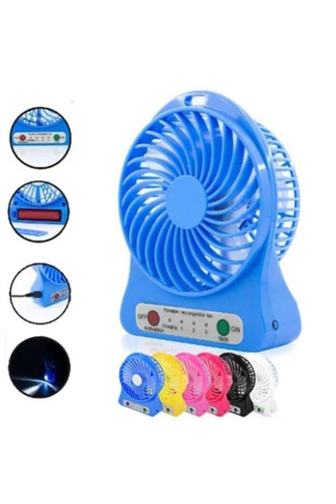 pazariz  Taşınabilir Vantilatör - 3 Kademeli Masaüstü Mini Serinletici Fan