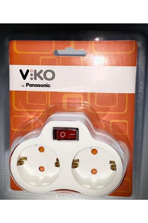 VİKO Ikili Anahtarlı Topraklı/priz