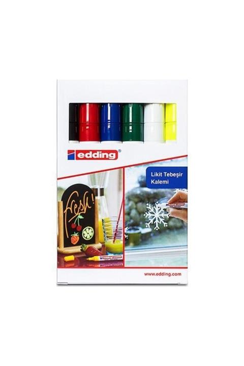 Edding Cam Kalemi 6 Lı Kutu Karışık Renk