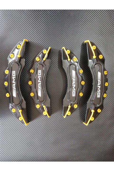 Momo Amg Logolu Siyah Kaliper Kapağı (4'lü)