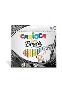 CARIOCA Super Brush Fırça Uçlu Keçeli Boya Kalemi 20'li