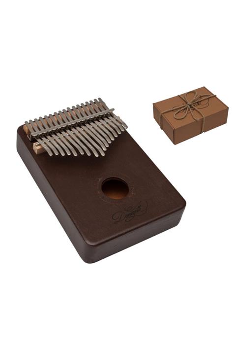 Donizetti Kalimba Full Set - Hediye Paketi- Stant-parmak Koruyucu Kahverengi