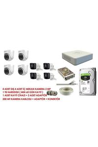 Haikon Hikvision 8 Lü Set 2 Mp Hd Kamera Sistemi