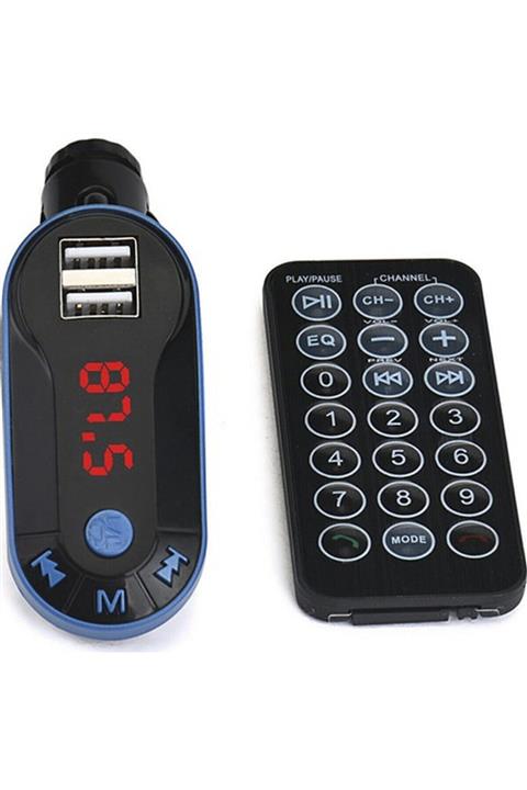 NOYİSKA Bmw 1.16 Cabrio Uyumlu Fm Transmitter Araç Çakmaklık Şarj Bluetooth Müzik Kiti