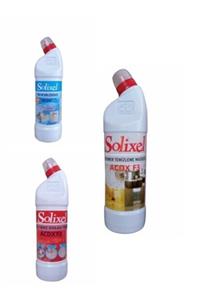 Kaysan Kimya Solixel Banyo Tuvalet Temizleme 950ml + Fayans Ve Derz Dolgu Temizleme 950ml +mermer Temizleme 950ml