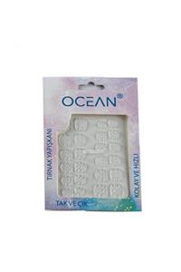 Ocean 24 'lü Şeffaf Tırnak Yapıştırıcısı Sticker -189c