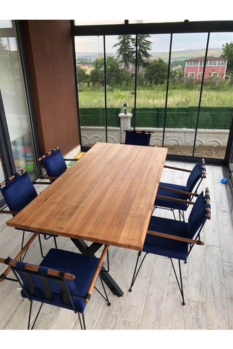 UFUK MOBİLYA Kütük Masa Penyez Sandalye