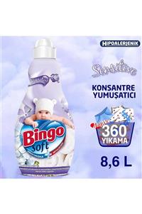 Bingo Soft Konsantre Çamaşır Yumuşatıcısı Sensitive 1440 Ml Ekonomi Paketi 6'lı