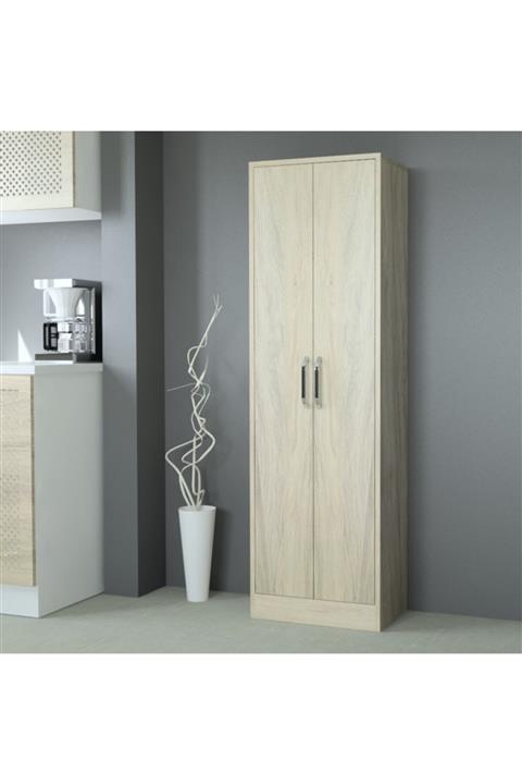 MOBİLİQUE Çok Amaçlı Altı Raflı Ahşap Dolap