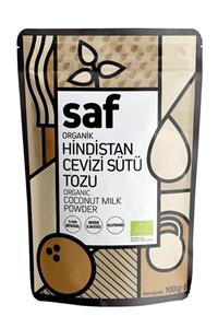 Saf Nutrition Organik Hindistan Cevizi Sütü Tozu, 100gr