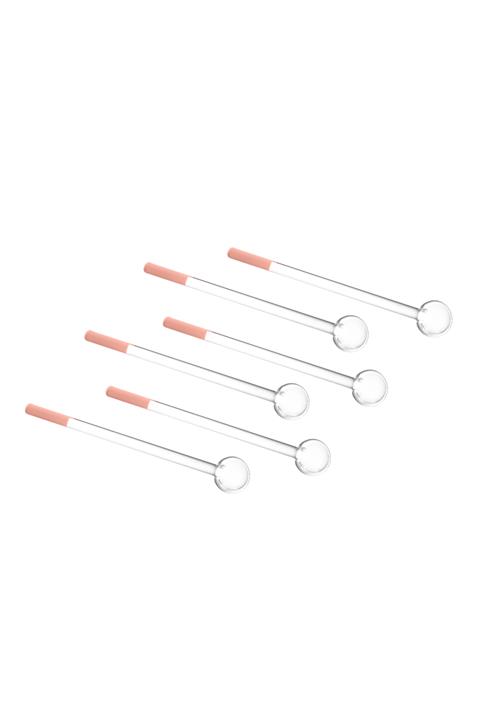 LAV Rosy Pembe 6 Parça Çay Kaşığı