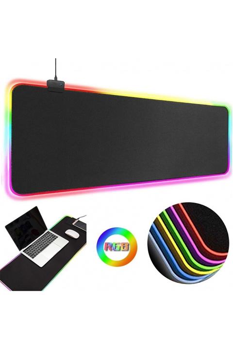 SPRANGE Lmp-90 Rgb Işıklı Oyuncu Mouse Pad Kaymaz Taban 40*90cm