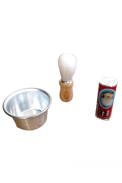 odix Kalem Kantaşı Hediyeli Tıraş Seti Arko Sabun Köpürtme Tası Traş Fırçası