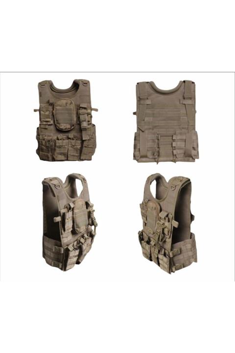KUBİLAY ASKERİ MALZEME Kamufaj Desen Jand Yeleği Fileli