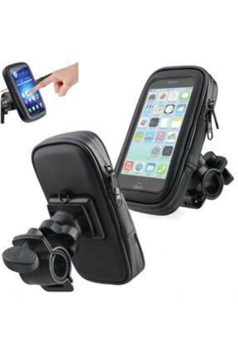 modern tekno Motor Telefon Tutucu Motosiklet Su Geçirmez Fermuarlı Tutacağı