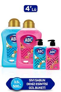 ABC Sıvı Sabun 3500 + 500 ml (Gül+Deniz Esintisi) x 2 Adet