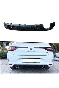 Araba Alışveriş Renault Megane 4 Oto Aksesuar Arka Tampon Ek Koruma Siyah Difüzör