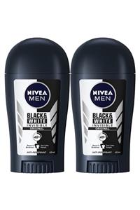 Nivea Men Invisible Black&White Original Erkek Deodorant Stick 40 ml  2'Li