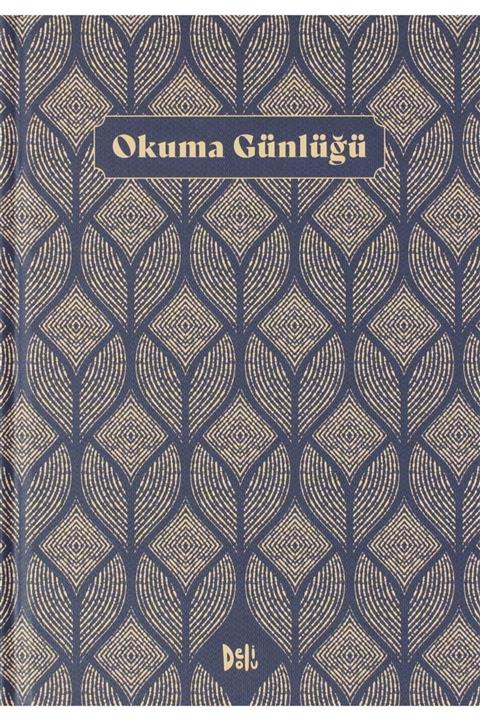 Delidolu Okuma Günlüğü (motifli - Lacivert)