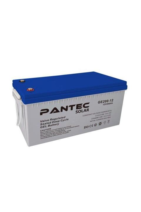 Pantec Solar Pantec 12 Volt 200 Amper Deep Cycle Jel Akü Derin Şarjlı Jel Akü