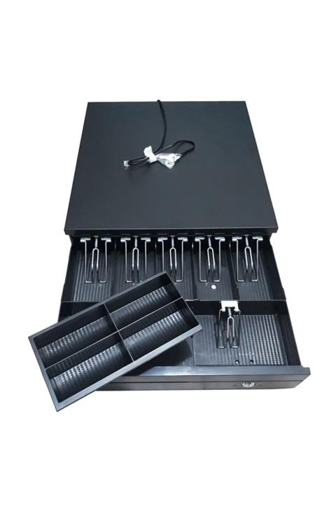 SAYPOS Büyük Boy Manuel Yazar Kasa Para Çekmecesi Slip (fiş) Gözlü 5 Banknot Bölmeli Anahtardan Açılır Kasa