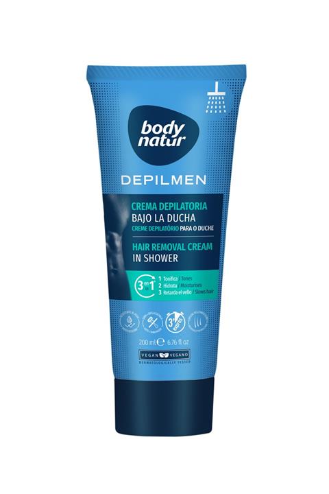 Body Natur Erkekler Için Duşta Vücut Tüy Dökücü Krem - Hair Removal Cream In Shower 200ml
