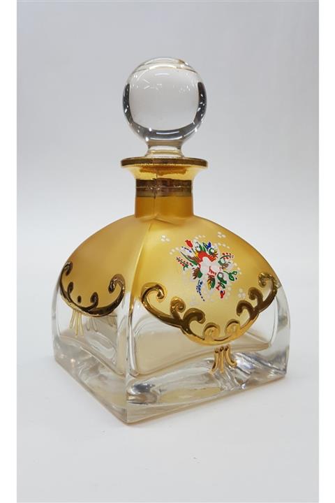 ZEYD ESANS Unisex Altın Varak Ve Boyama Desen Parfüm Esans Cam Şişesi 200 Ml