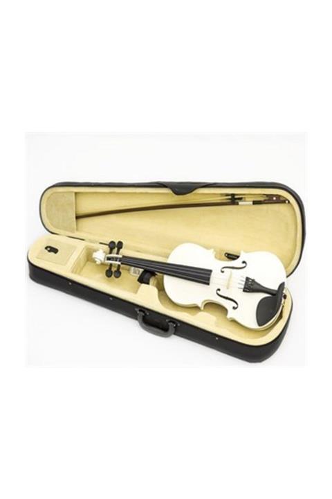 Lodi Keman 1/2 Boy Veya 2/4 Diye De Geçer Tam Set Beyaz Keman
