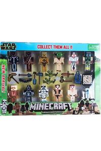 MINECRAFT Star Wars 23 Parça Aksesuarlı Yeni Serisi 7 Cm Set Oyuncak Evimon