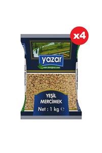 YAZAR Yeşil Mercimek 1 Kg X 4 Paket