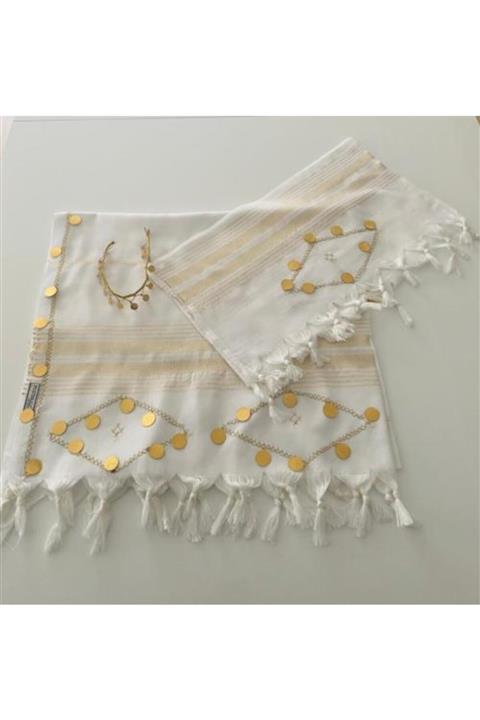 Peştemalcı Levent 3 Parça Gelin Hamamı Peştemal Seti