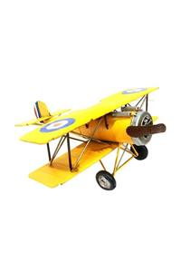 Berrinstore Airplane(metal) Metal Uçak Dekoratif Biblo Hediyelik