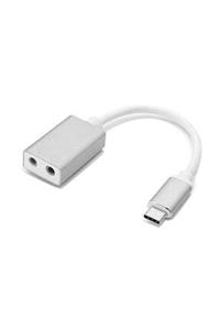 SLINK SL-USB-C80 USB 3.1 10cm kablolu 2*3.5mm Type-C to Audio Çevirici