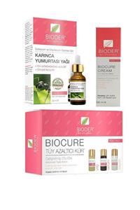 Bioder 3'lü Tüy Azaltıcı Set (KARINCA YUMURTASI YAĞI 30 ML TÜY AZALTICI 3X10 ML 130 ML KREM)bio3'lüset