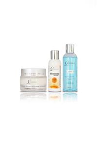 CLİNERA Anti-aging Krem + Güneş Koruyucu + Yüz Ve Akne Temizleme Toniği