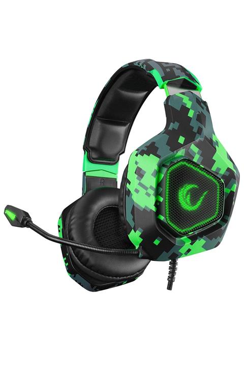 Rampage Rm-k8 Craftıng Kamuflaj Renkli Usb 7.1 Version Rainbow Ledli Gaming Mikrofonlu Kulaklık