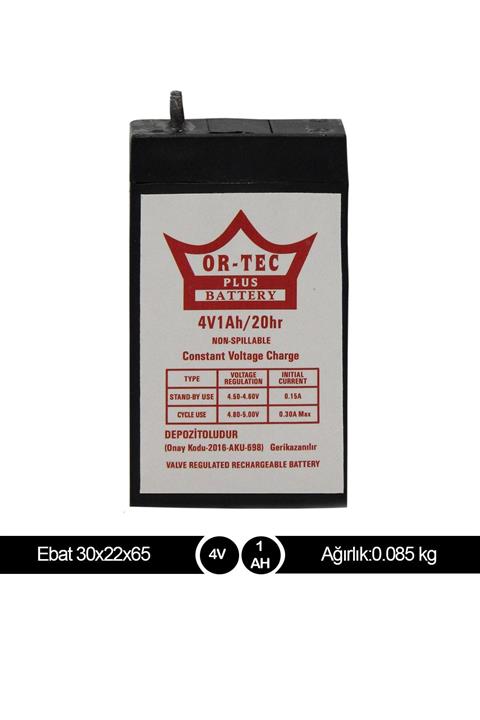 ORTEC 4V 1AH AKÜ IŞILDAK AKÜSÜ