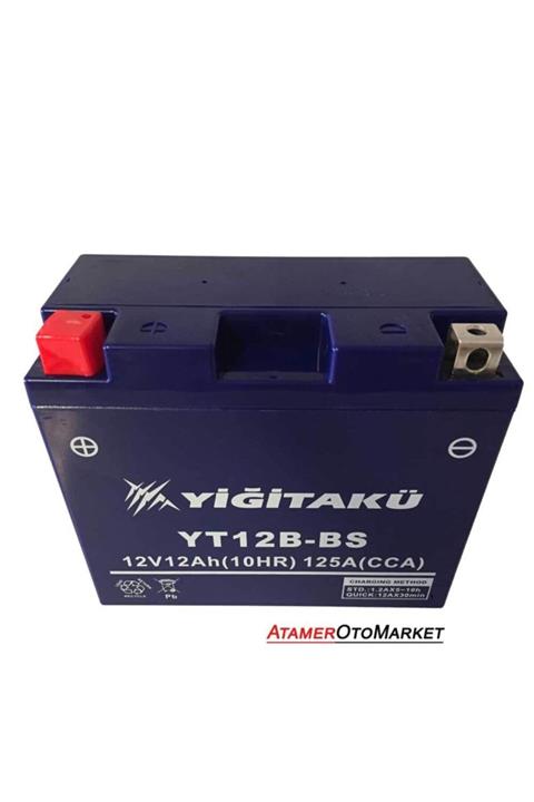 YİĞİT AKÜ 12 V 12 Ah-amper Yt12b Motosiklet Aküsü