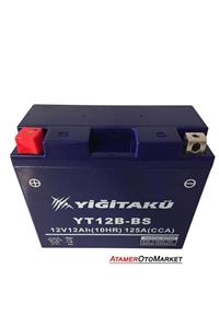 YİĞİT AKÜ 12 V 12 Ah-amper Yt12b Motosiklet Aküsü