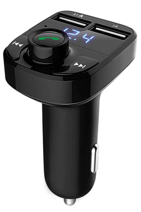 NOYİSKA Ford Fiesta Uyumlu Bluetooth Fm Transmitter Araç Çakmaklık Şarj Soketi Müzik Kiti