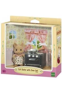 SYLVANIAN FAMILIES Kedi Kız Kardeş ve Frın-5140