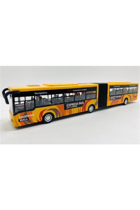 toysandmore Metrobüs Metal Oyuncak Işıklı Sesli 28 cm Die Cast Otobüs