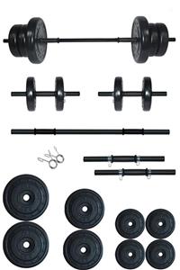 Fitset 45 Kg Kombo Halter Seti Ve Dambıl Seti Ağırlık Fitness Seti