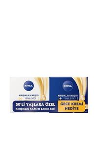 Nivea Kırışıklık Karşıtı Bakım Seti Yenileyici Krem 50 Yaş Gündüz Kremi 50 ml+ Gece Kremi 50 ml