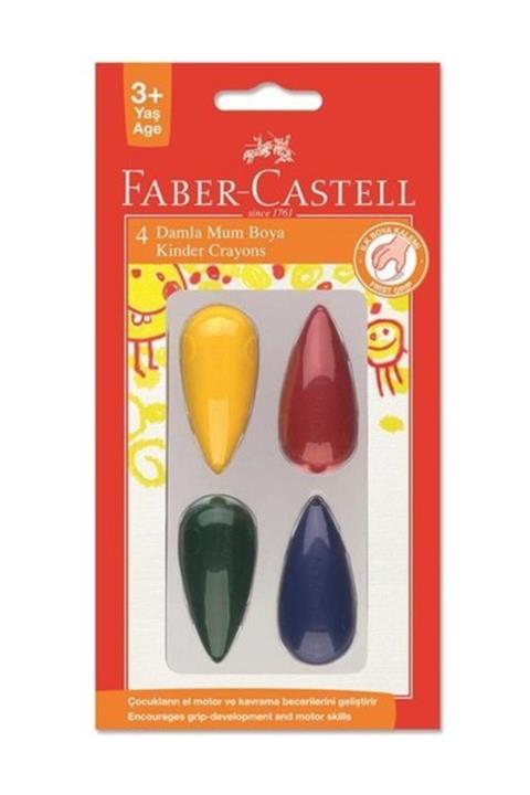 Faber Castell Damla Mum Boya 4 Renkli