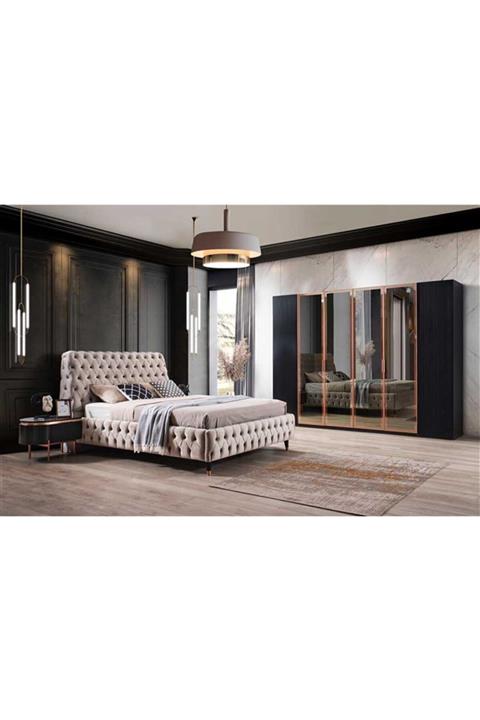 Engince Mobilya Perla Yatak Odası Takımı Siyah